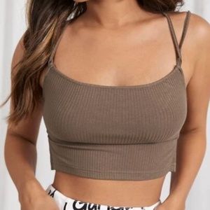 Lace Up Backless Cami Top